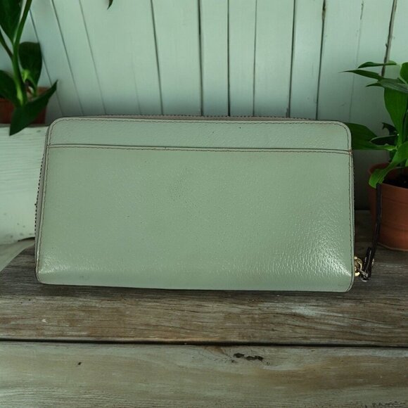 Kate Spade Wellesley Neda Wallet Large Zip Mint Mojito Green Leather WLRU-1153 - Picture 4 of 15